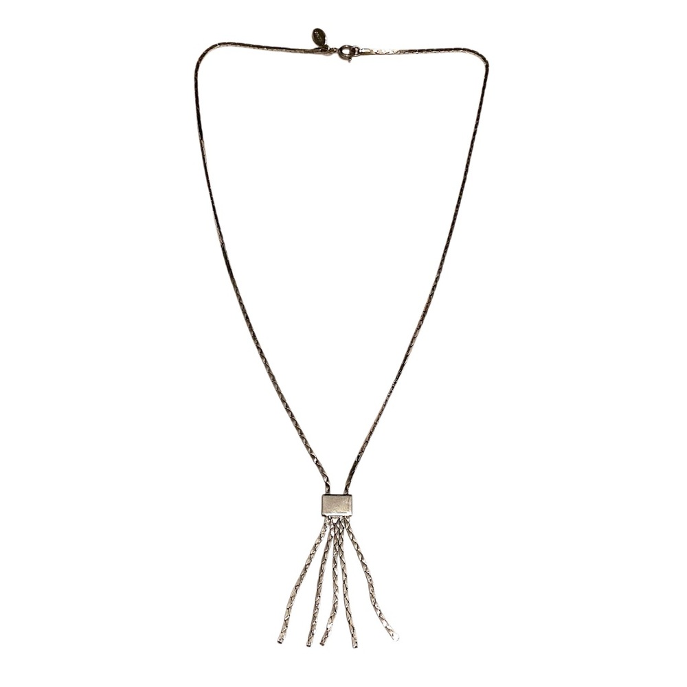 AVON Vintage Silver Tassel Necklace